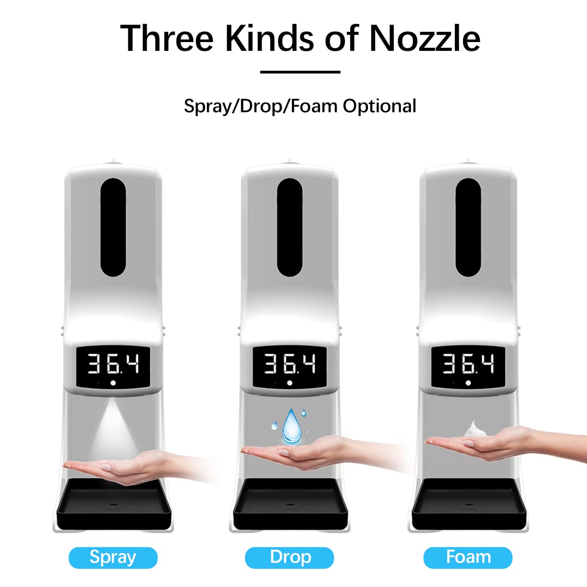 Wall Mounted Automatic Soap Dispenser with Thermometer Q7080