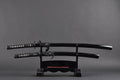 Handmade Japanese Samurai Katana and Wakizashi Swords L28848