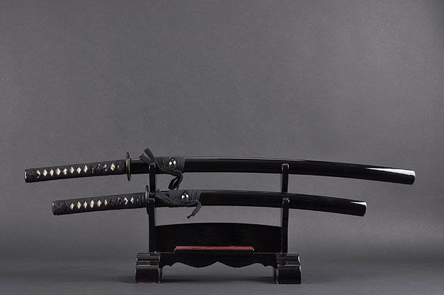 Handmade Japanese Samurai Katana and Wakizashi Swords L28848
