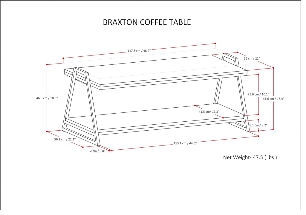 46 inch Coffee Tables D23501