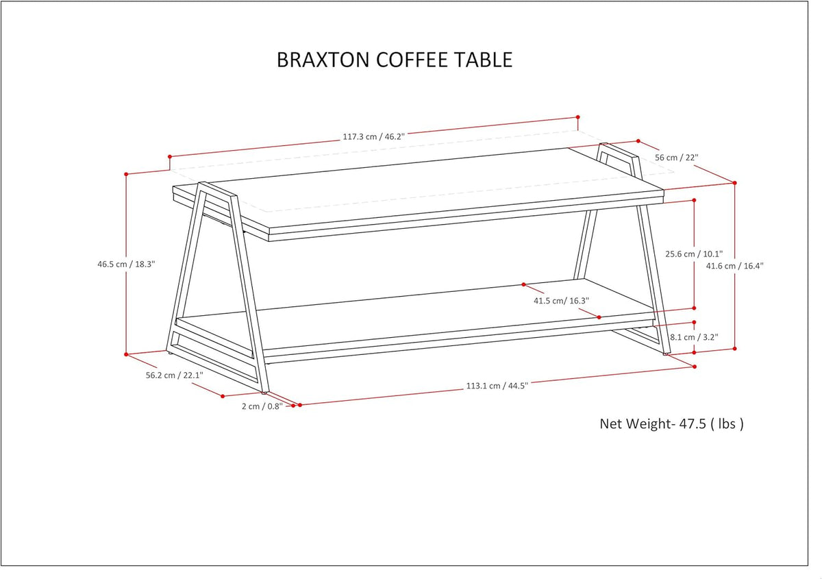 46 inch Coffee Tables D23501