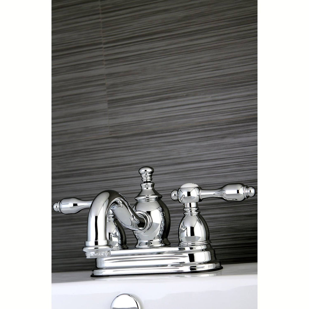 Chrome Centerset Lavatory Faucet with Pop-Up Y652104