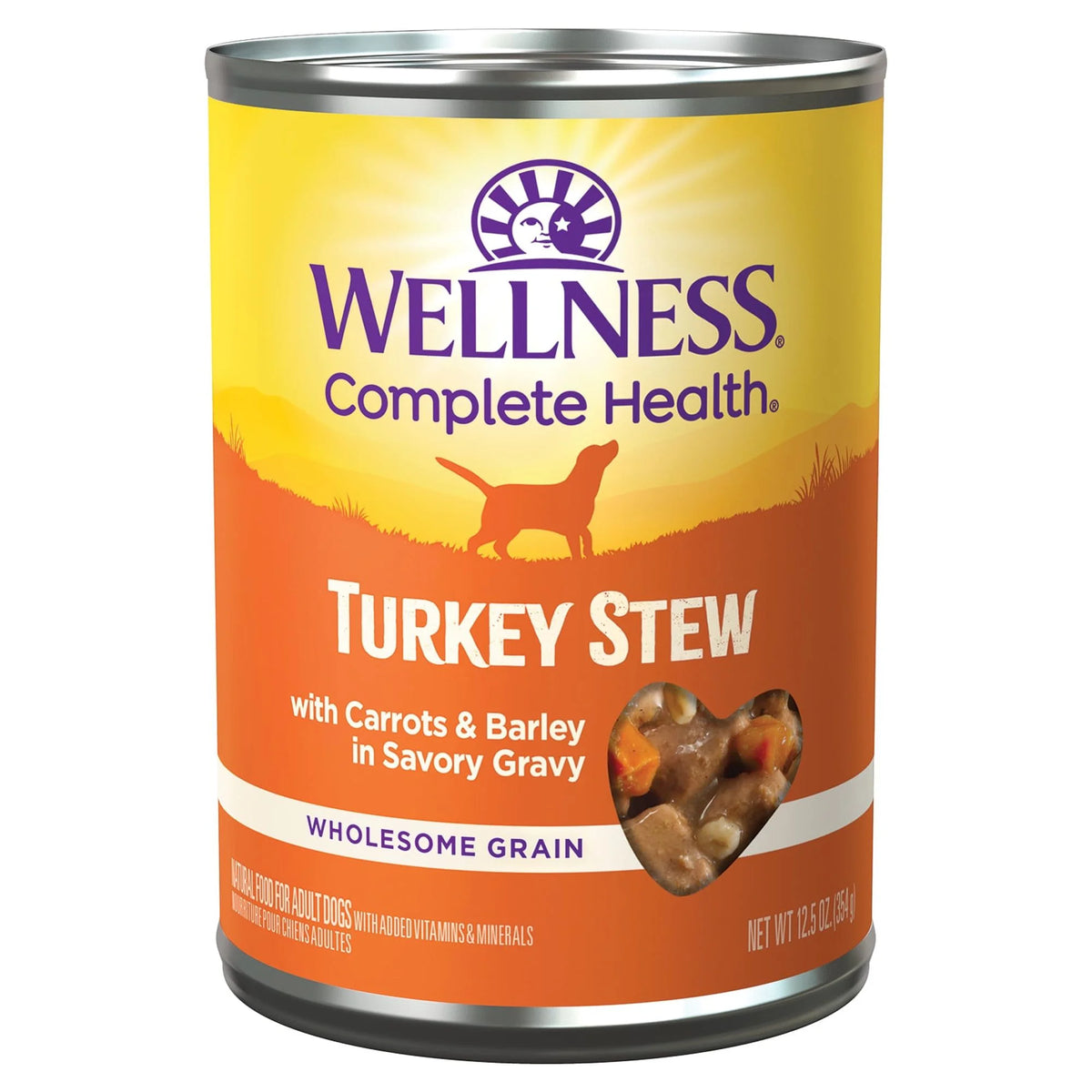 Natural Canned Dog Food Turkey Stew 12.5 Ounce Pack of 12 U426