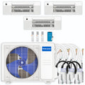 30,000 BTU 3 Zone Ceiling Cassette Ductless Air Conditioner and Heat Pump C16335