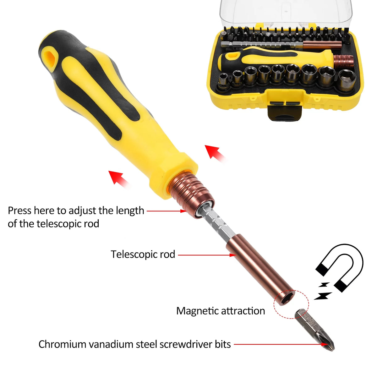 Socket Wrench Screwdriver Set D886