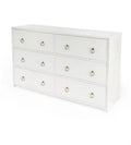White Wood 6 Drawer Chest R130728