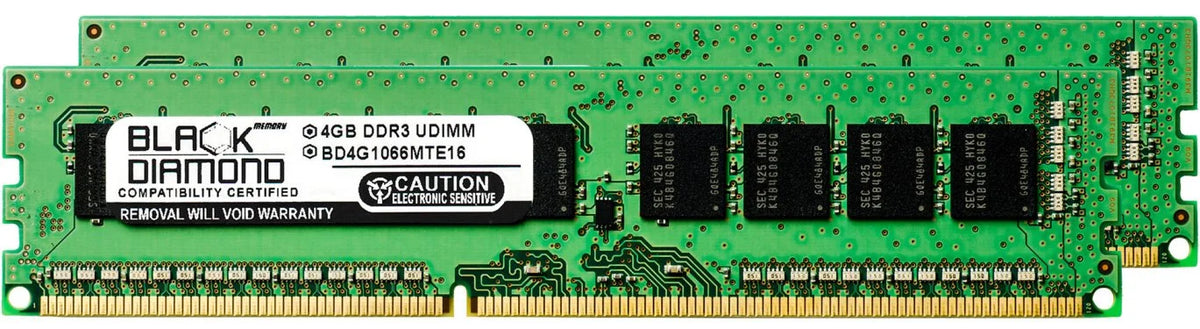 8GB 2X4GB DDR3 UDIMM 240pin PC3-8500 1066MHz RAM Memory J304