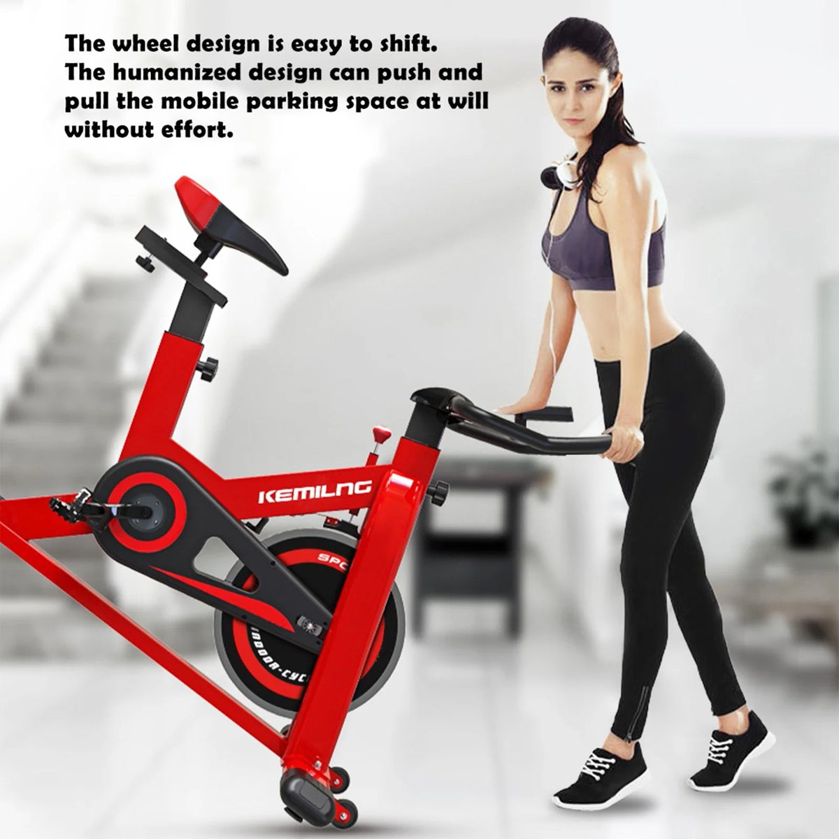 Indoor Cycling Exercise Stationary Bike 440lbs J644514