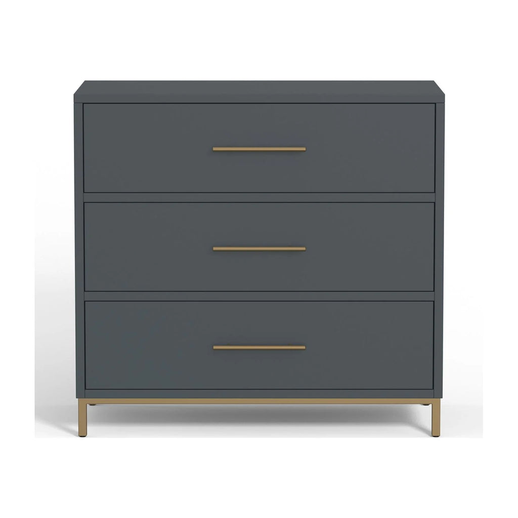Slate Gray Three Drawer Small Chest C282