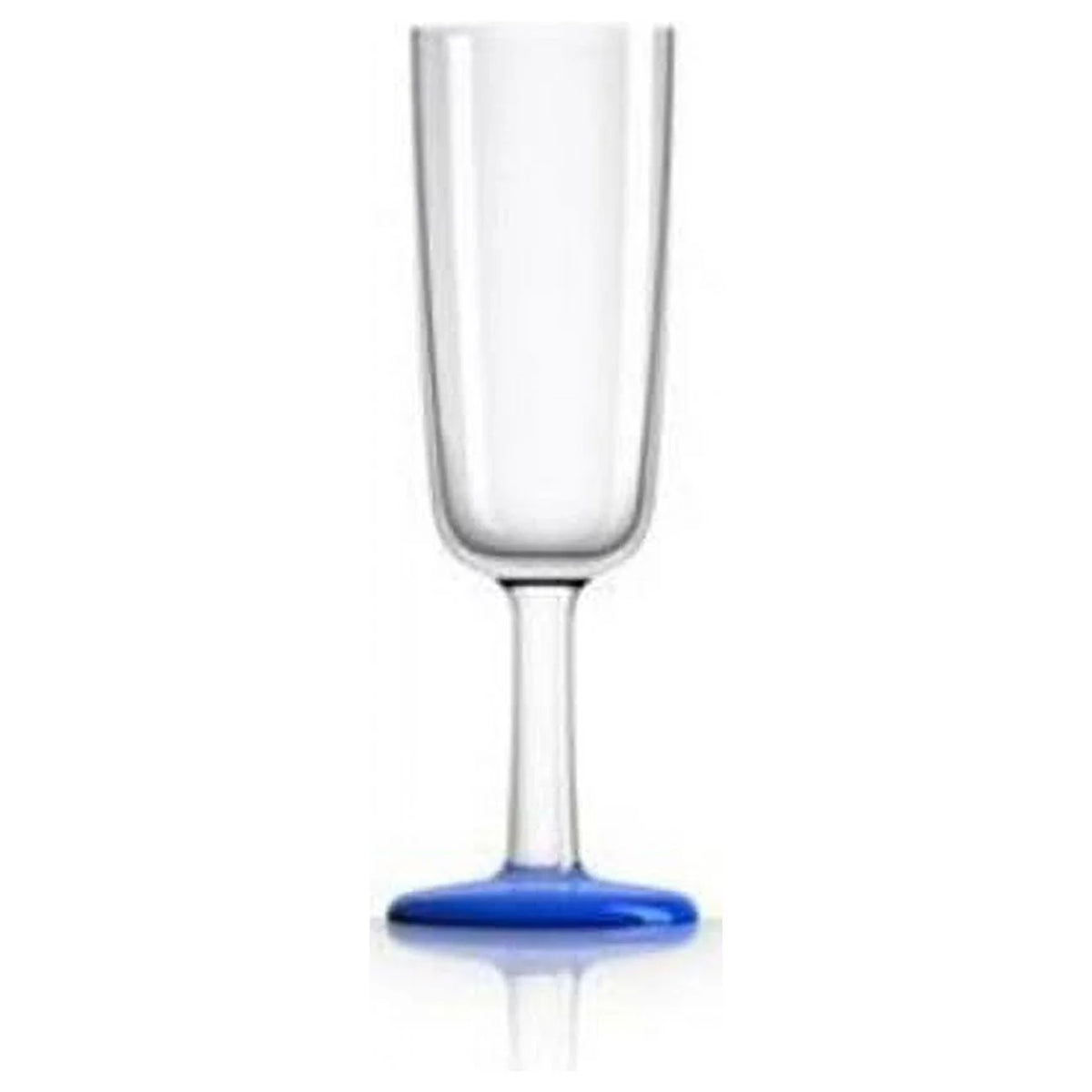 Flute Glass - Klein Blue Nonslip Base - Pack of 4 M722