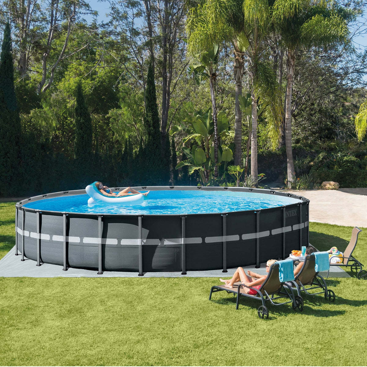 Round Above Ground Swimming Pool Set H525230