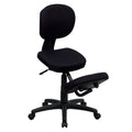Black Ergonomic Kneeling Posture Chair U5730
