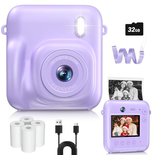 Instant Print Kids Camera 48MP 1080P with 32GB Card P43379
