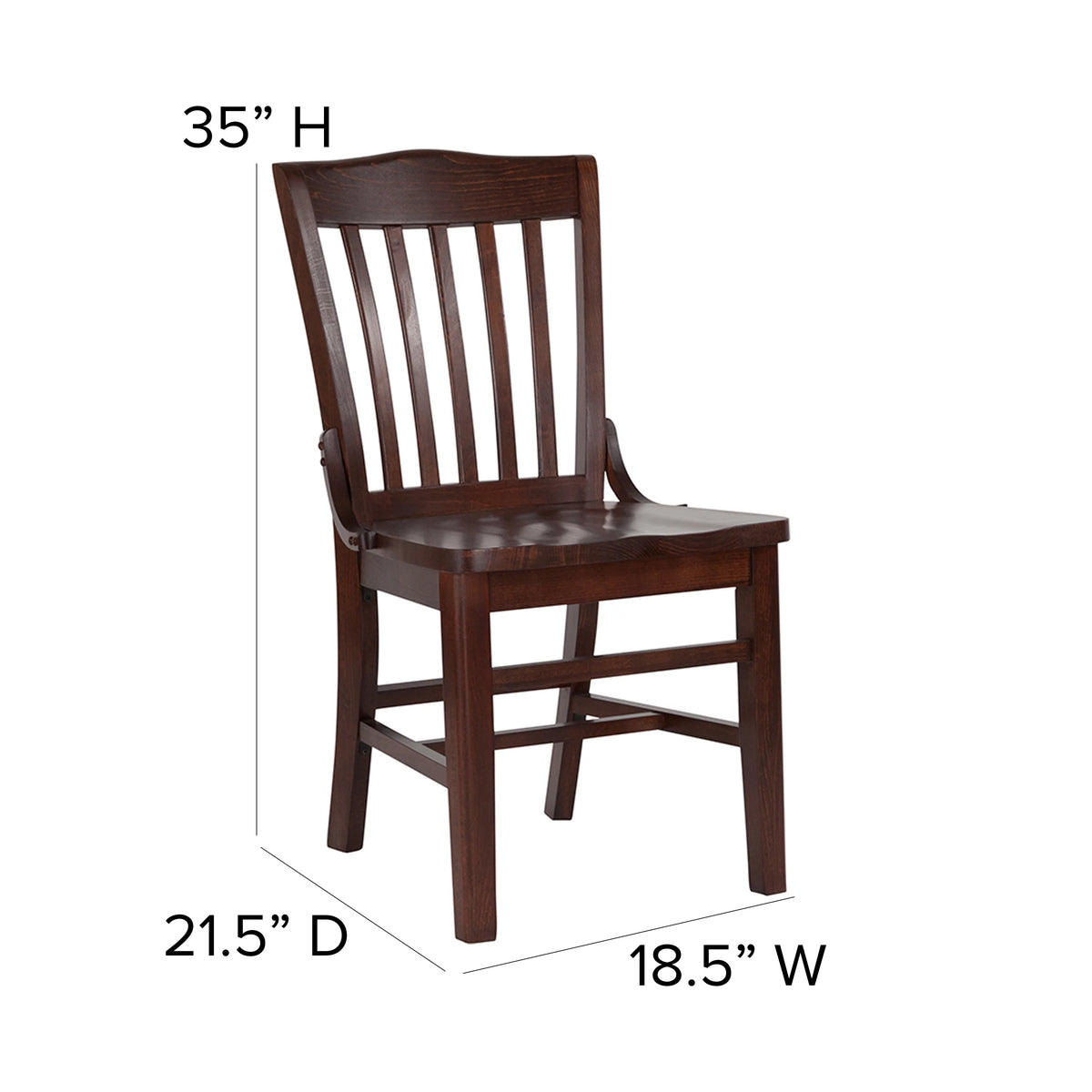 Walnut Wood Restaurant Chair I480