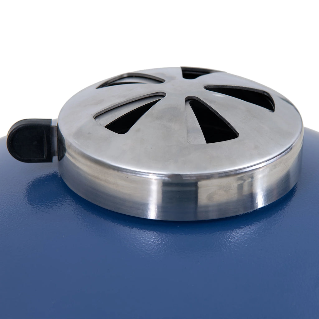 Green Egg-shaped Grill with Pizza Plate J687124