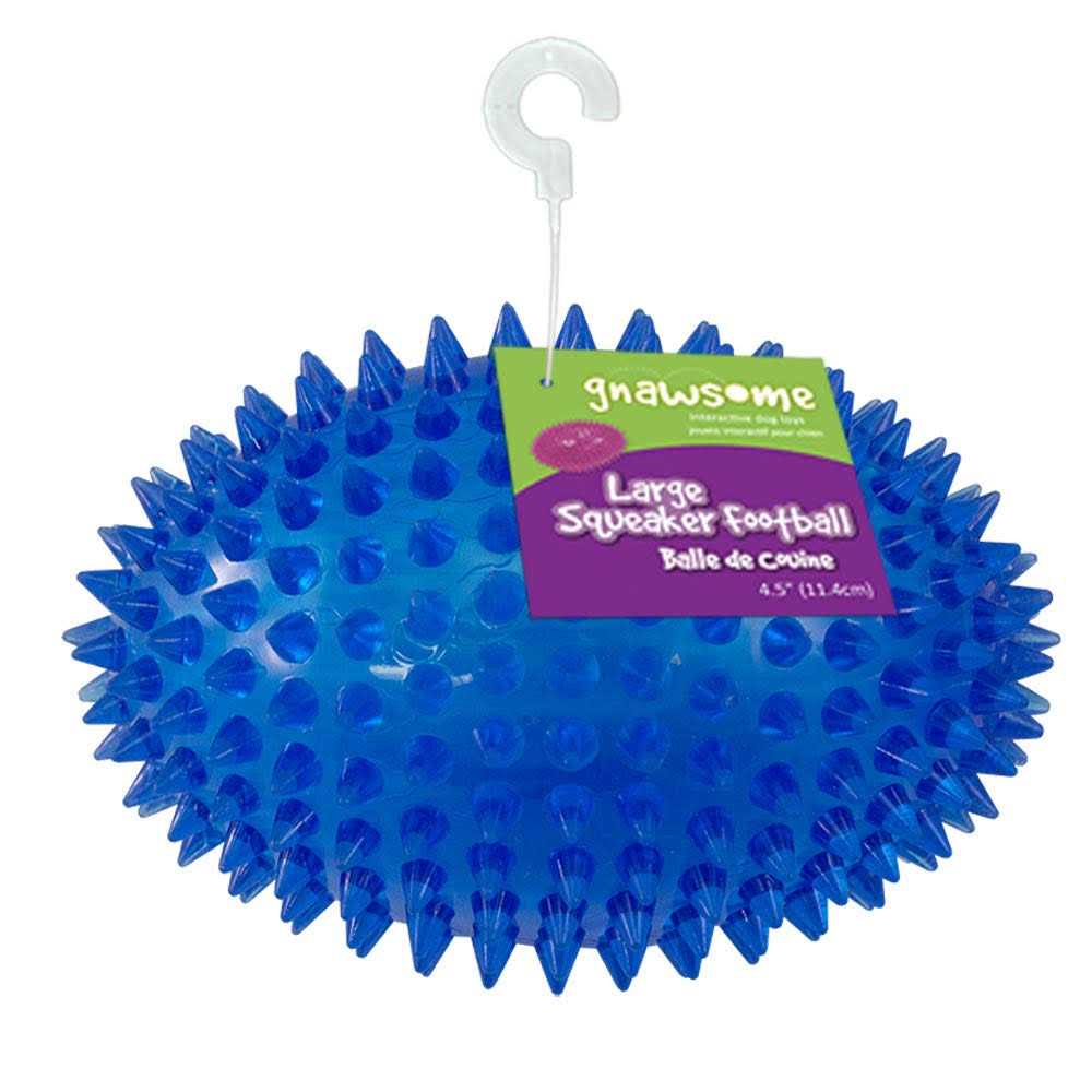 4.5” Spiky Squeaker Football Dog Toy W1355