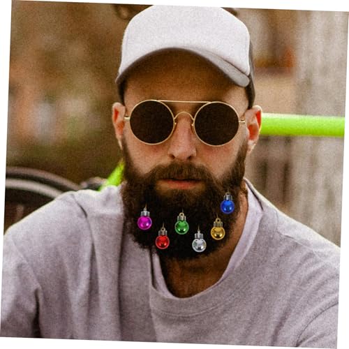 12pcs Light up Christmas Beard Ornaments W299