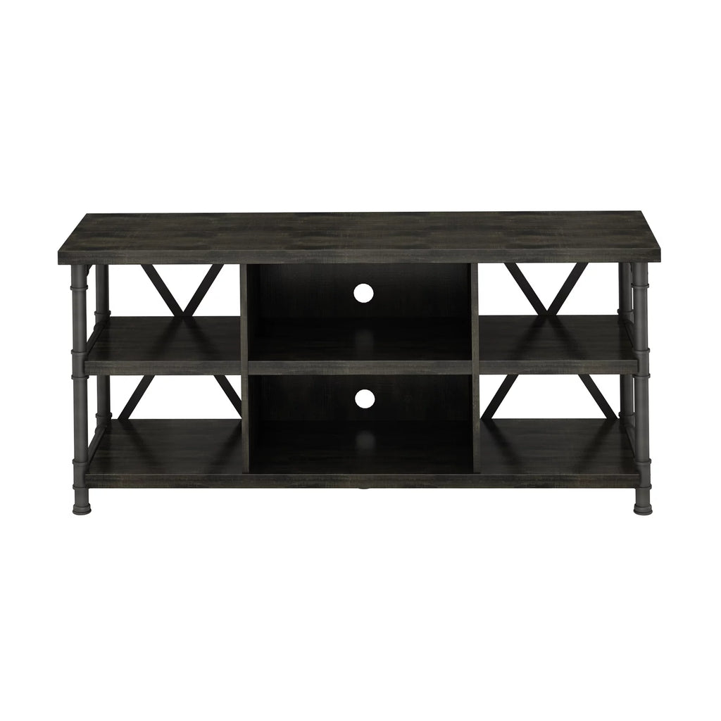 Industrial TV Stand with Metal Pipe Frame H424604