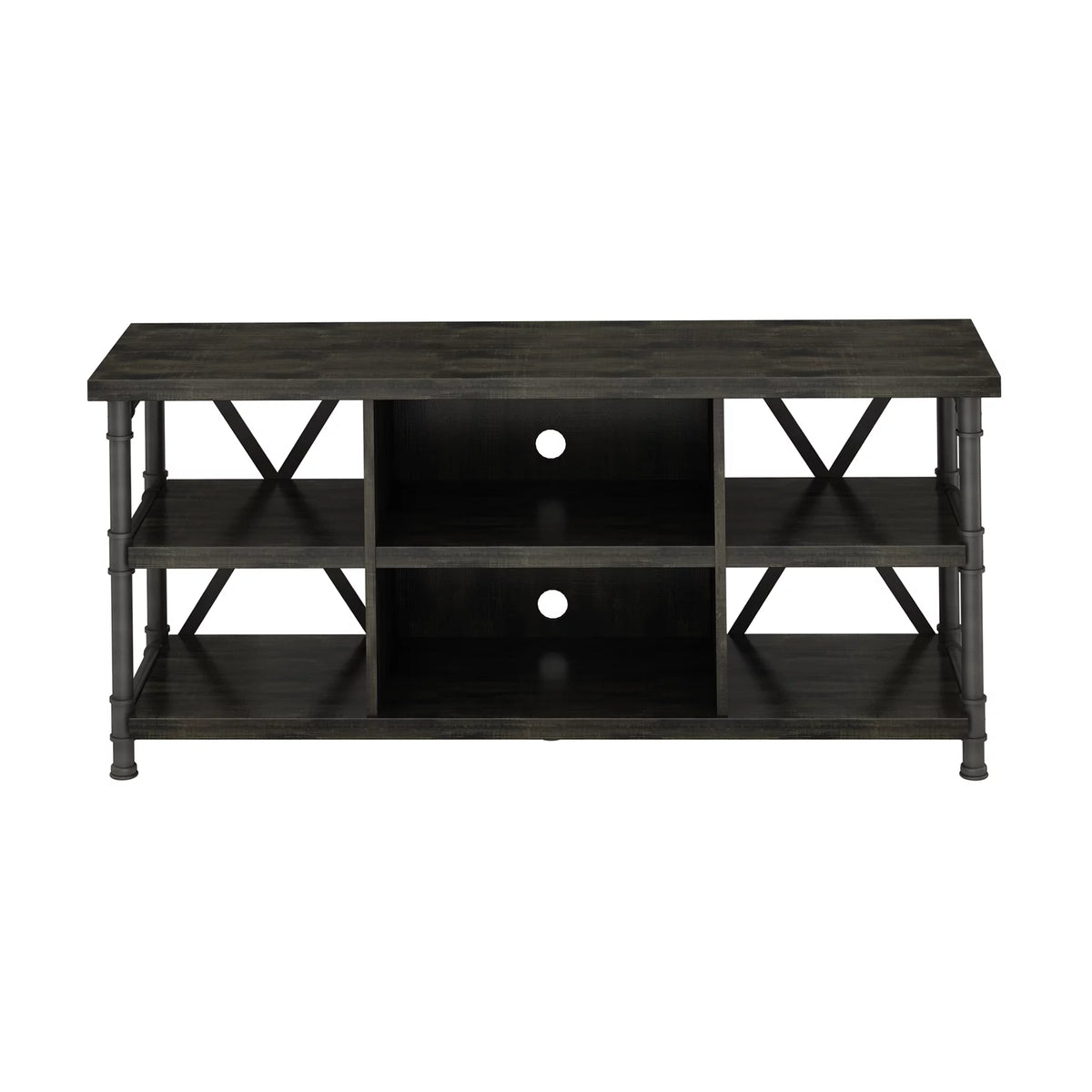 Industrial TV Stand with Metal Pipe Frame H424604