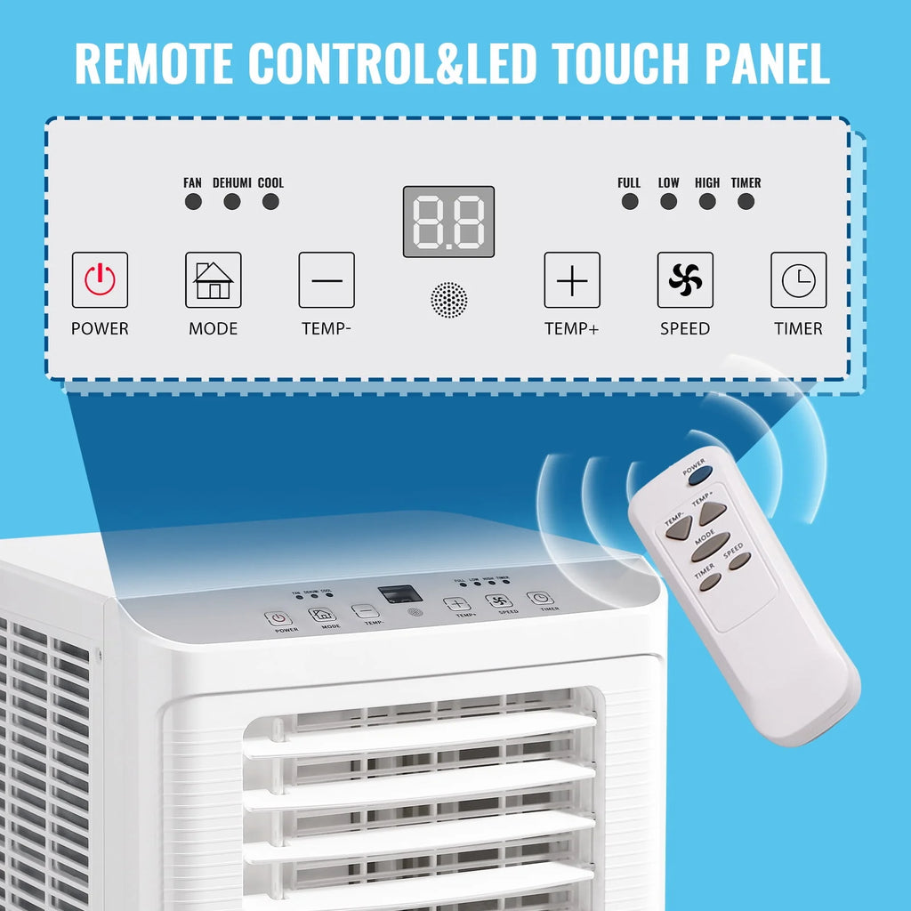 8000 BTU Portable Air Conditioner with Remote Control, White Z3824