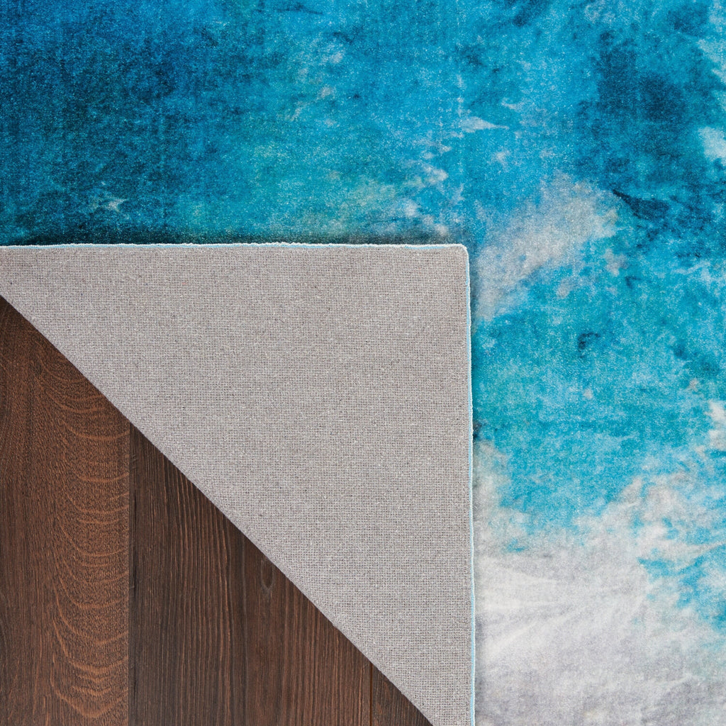 Seafoam Green Fabric Indoor Rug L956299