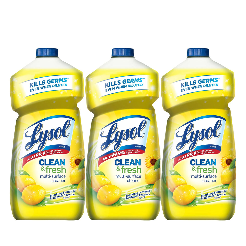 Multi-Surface Cleaner Sparkling Lemon And Sunflower Essence 40 Fl Oz Pack Of 3 O126