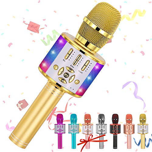 Kids Karaoke Microphone with LED Light I4415