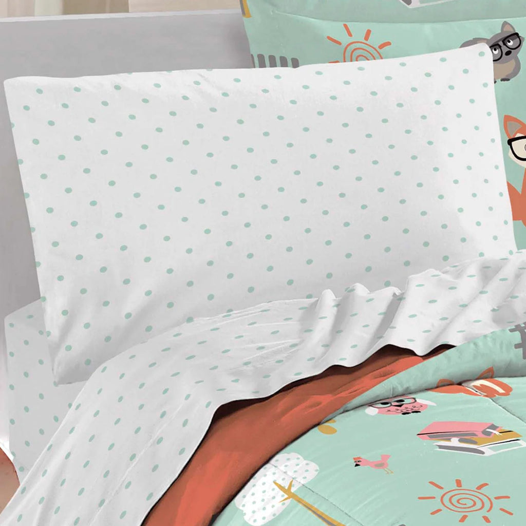 Twin 5 Piece Polyester Microfiber Comforter Set Z736