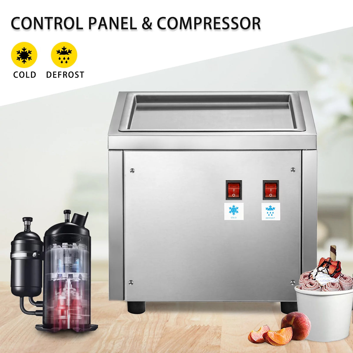 Fried Ice Cream Roll Machine M224