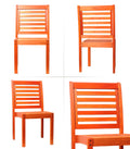 5-Piece Round Eucalyptus Wood Patio Dining Set S795305