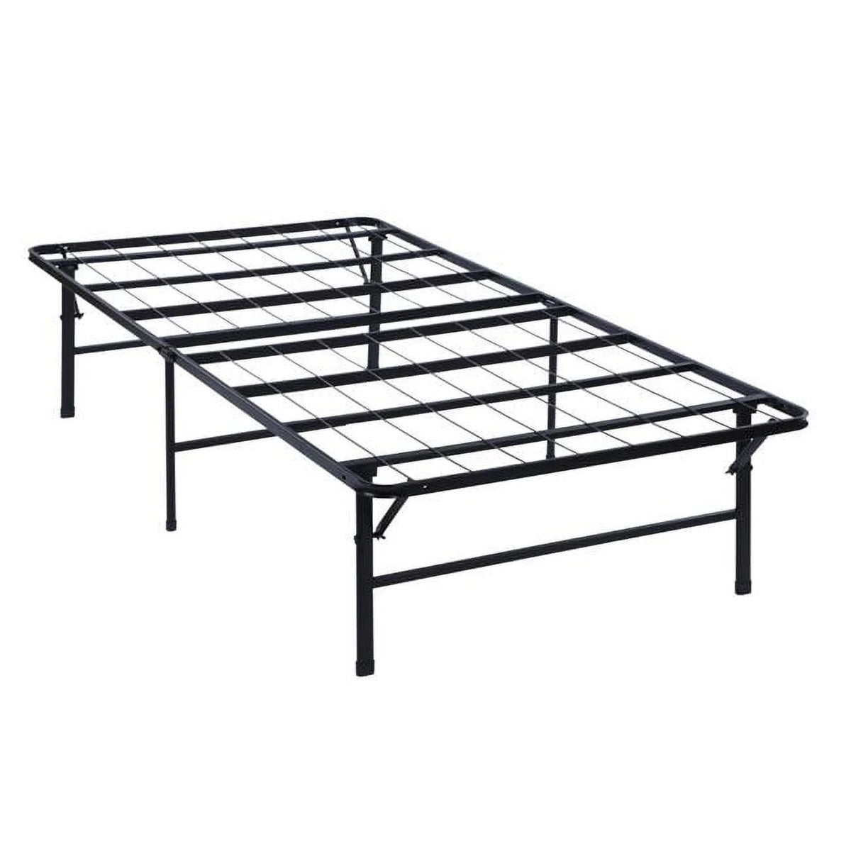 Black Queen Size Folding Steel Bed Frame U8836