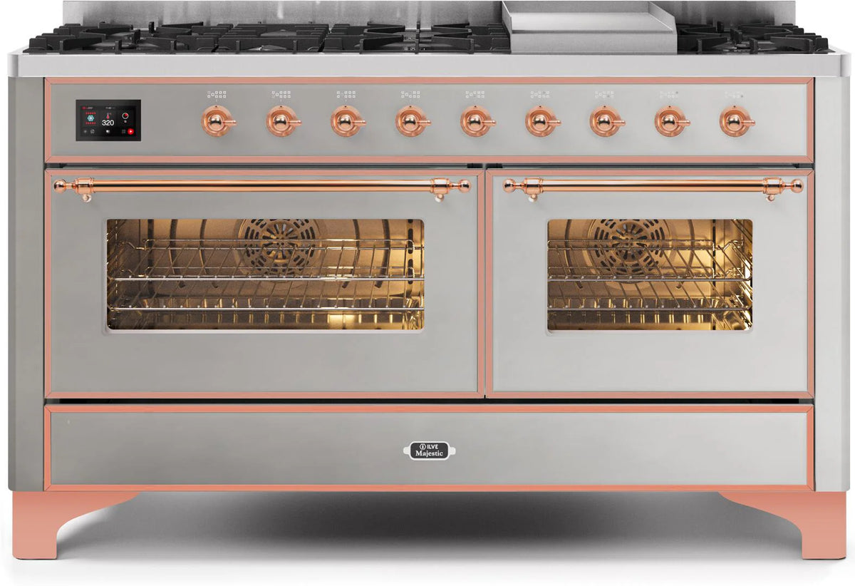 60 Dual Fuel Natural Gas Range Stainless Steel N246