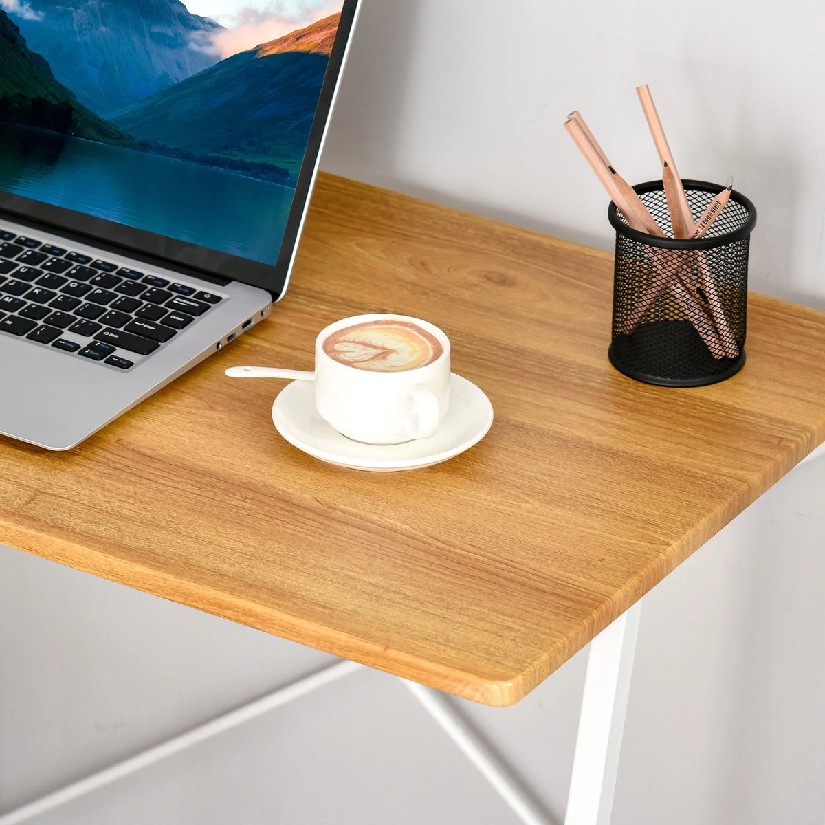Computer Desk with 3-Tier Storage Shelves G6797