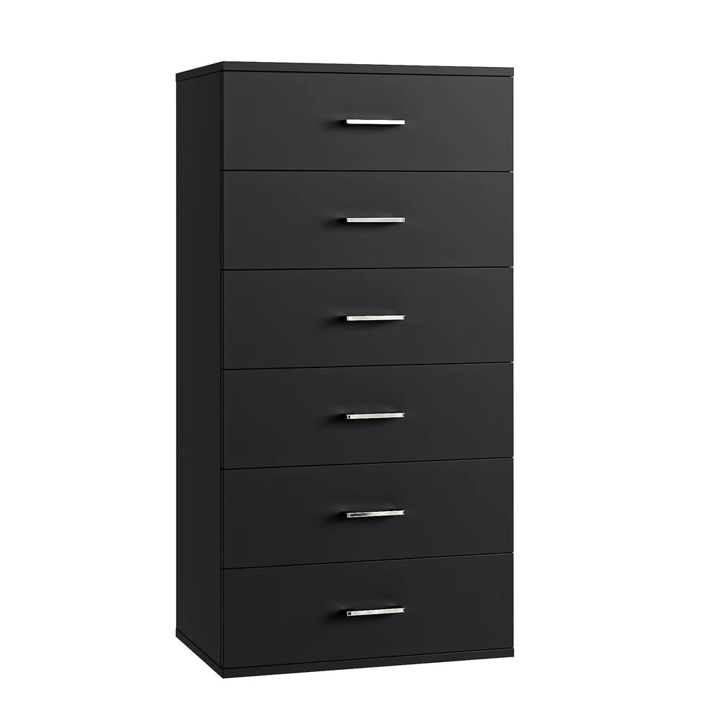 White 6 Drawer Wood Dresser W28392