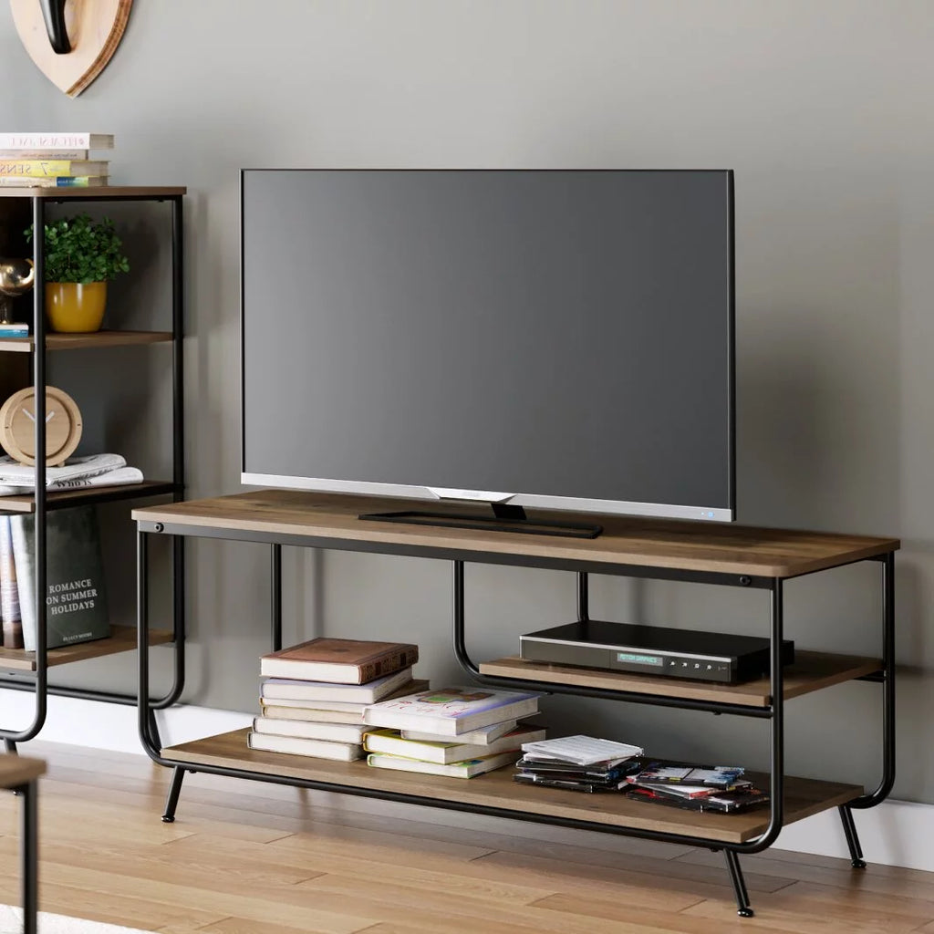 Wood 3 Tier TV Stand with Storage D667489