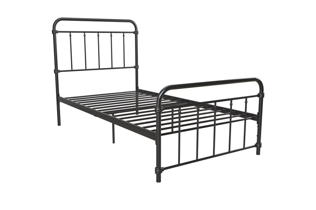 Black Twin Metal Platform Bed D996019