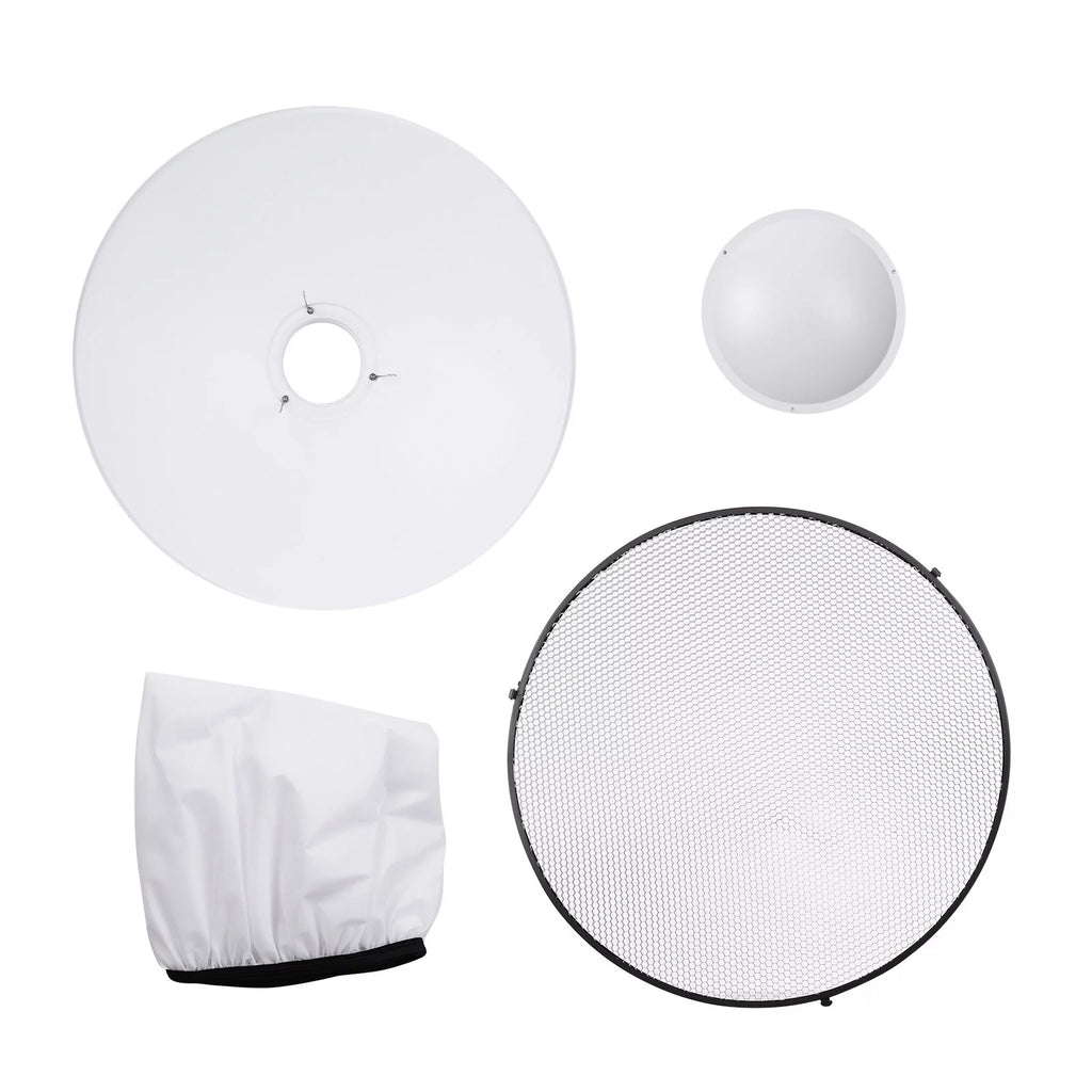 22 Inch Beauty Dish Reflector Diffuser with Honeycomb Soft Cloth G983