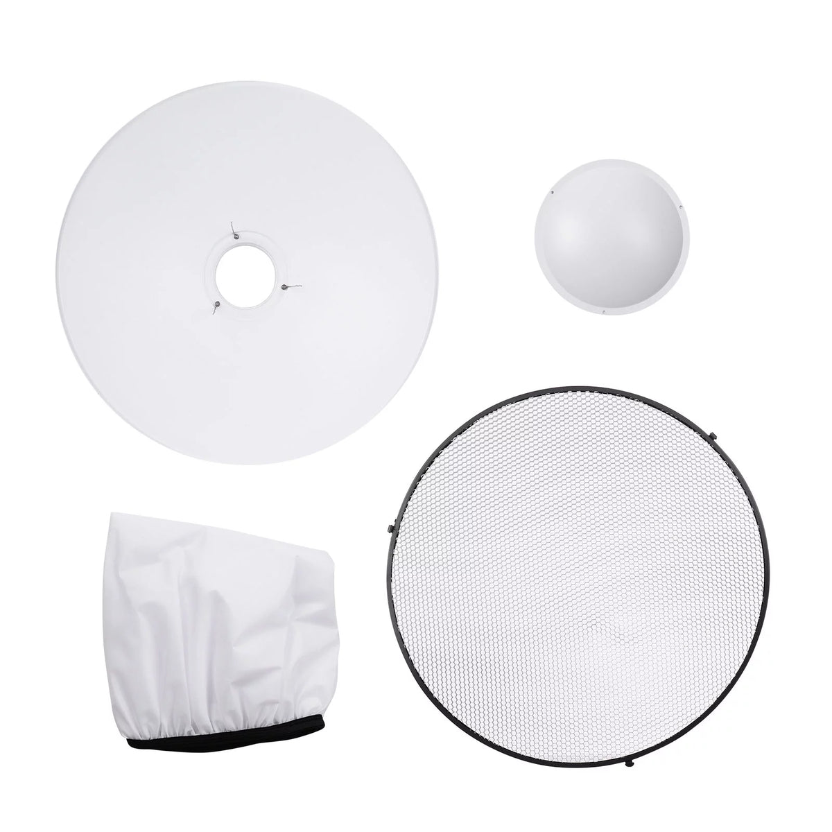 22 Inch Beauty Dish Reflector Diffuser with Honeycomb Soft Cloth G983