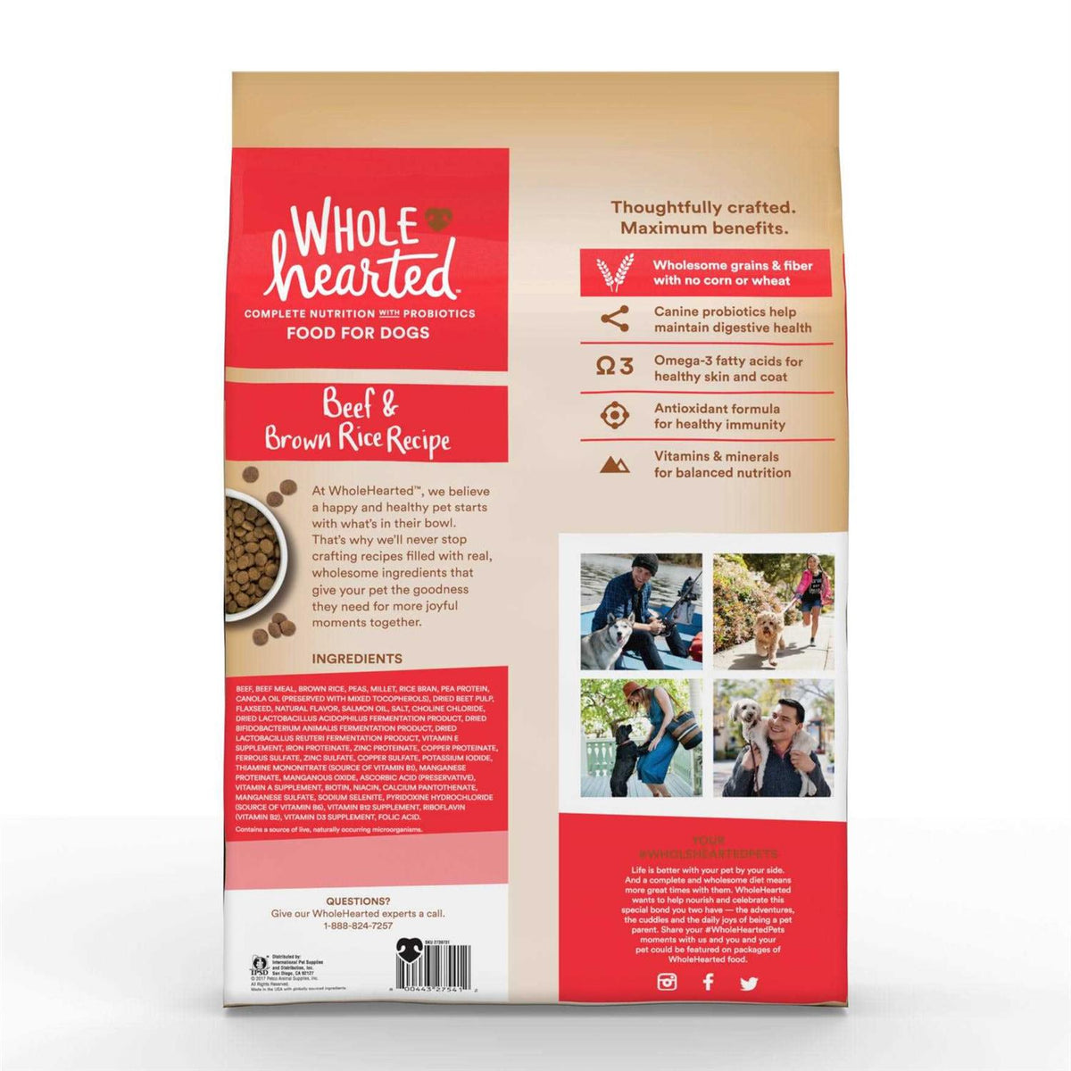 Beef and Brown Rice Recipe Dry Dog Food Y147077