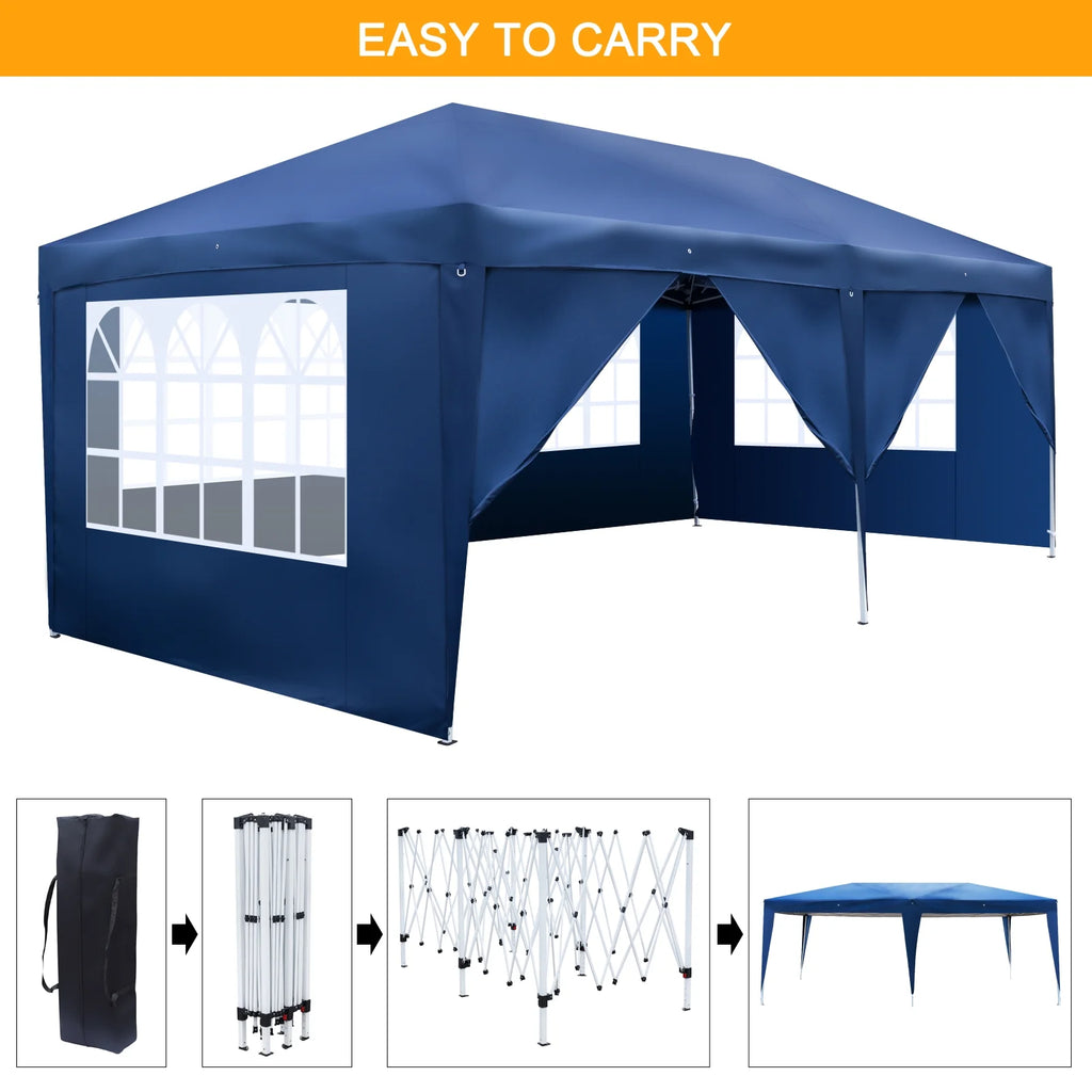 10'x20' Pop Up Canopy Tent with Carry Bag T570015