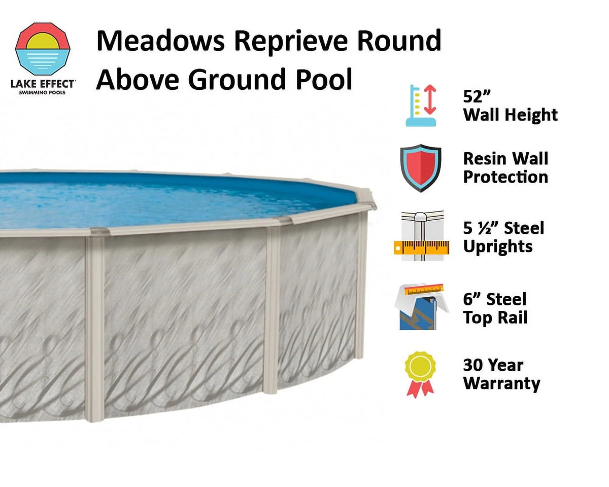 12' x 24' x 52 Oval Above Ground Swimming Pool G2971