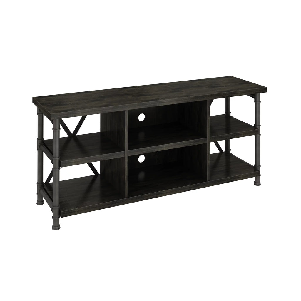 Industrial TV Stand with Metal Pipe Frame H424604