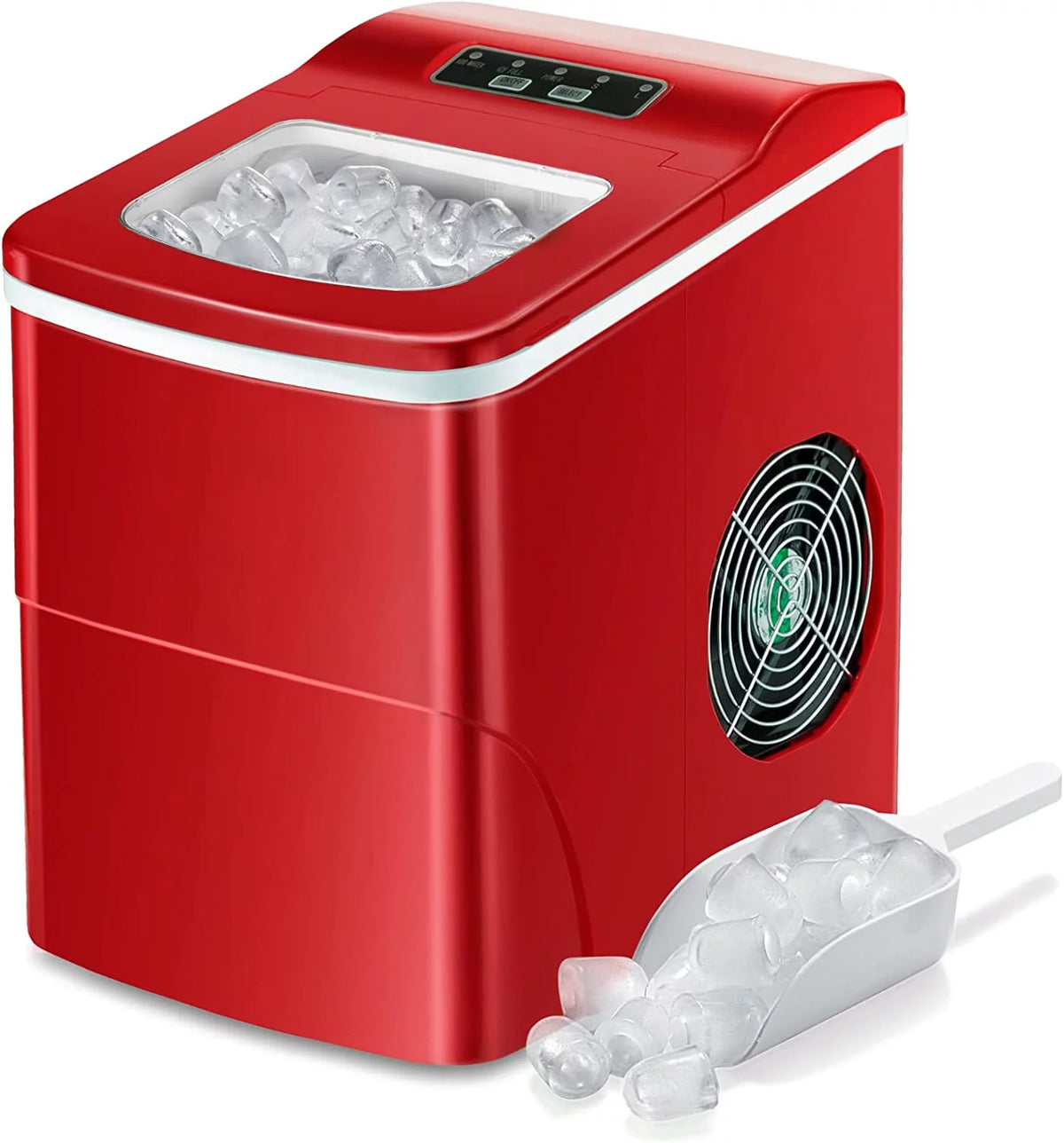 Portable Countertop Ice Maker with Ice Scoop and Basket X927