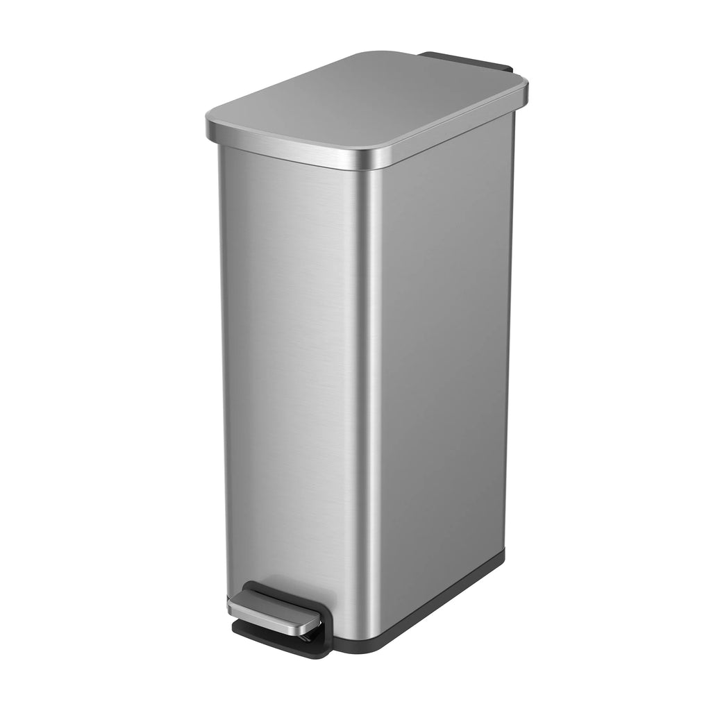 7.9 Gallon Stainless Steel Slim Step Trash Can P18323
