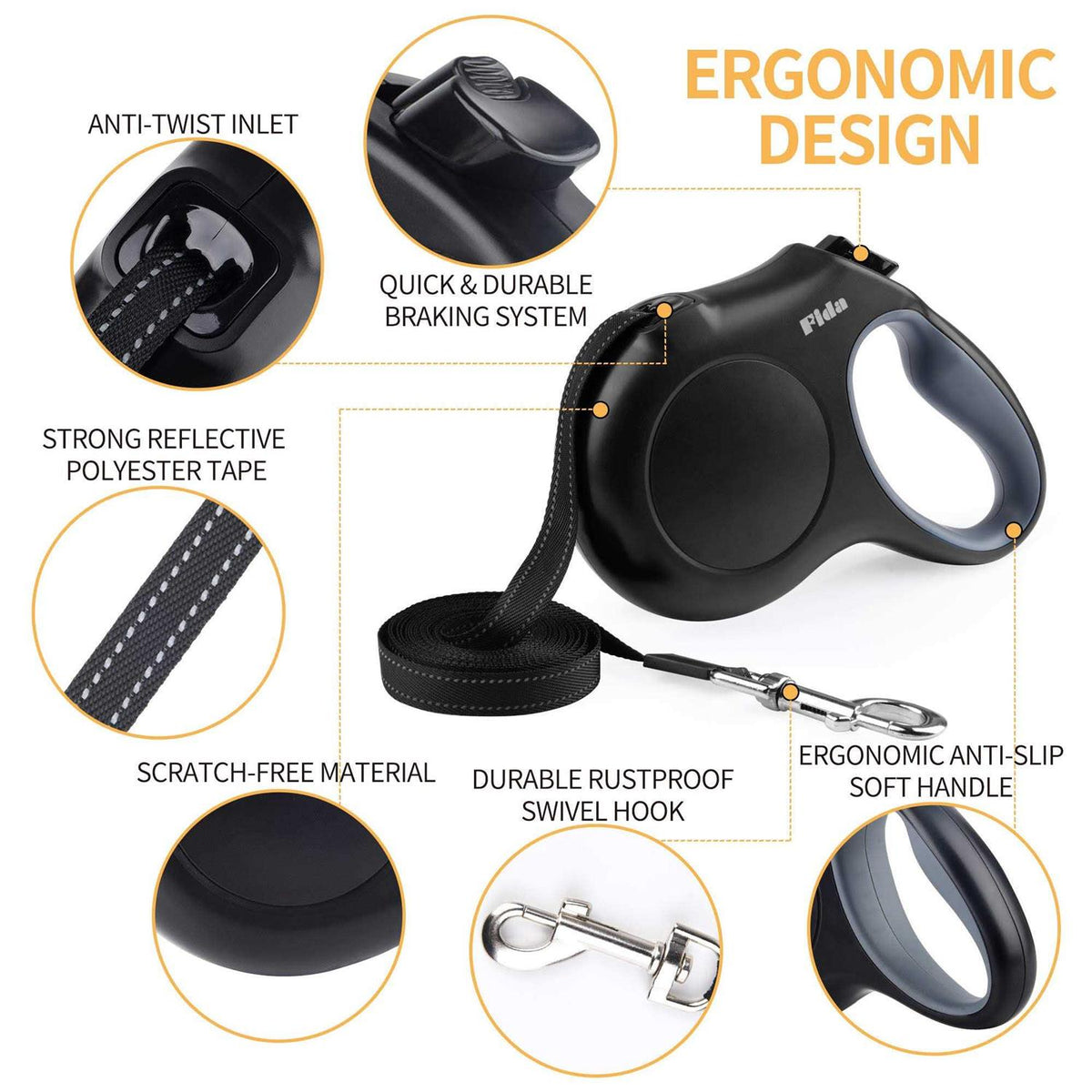 Retractable Dog Leash 16 ft Z139