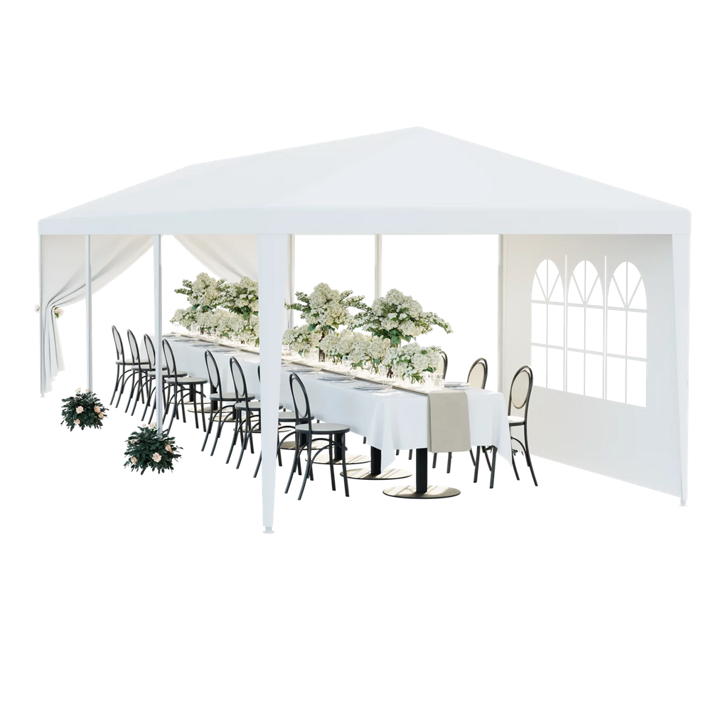 White 10 x 30' Canopy Tent L5532
