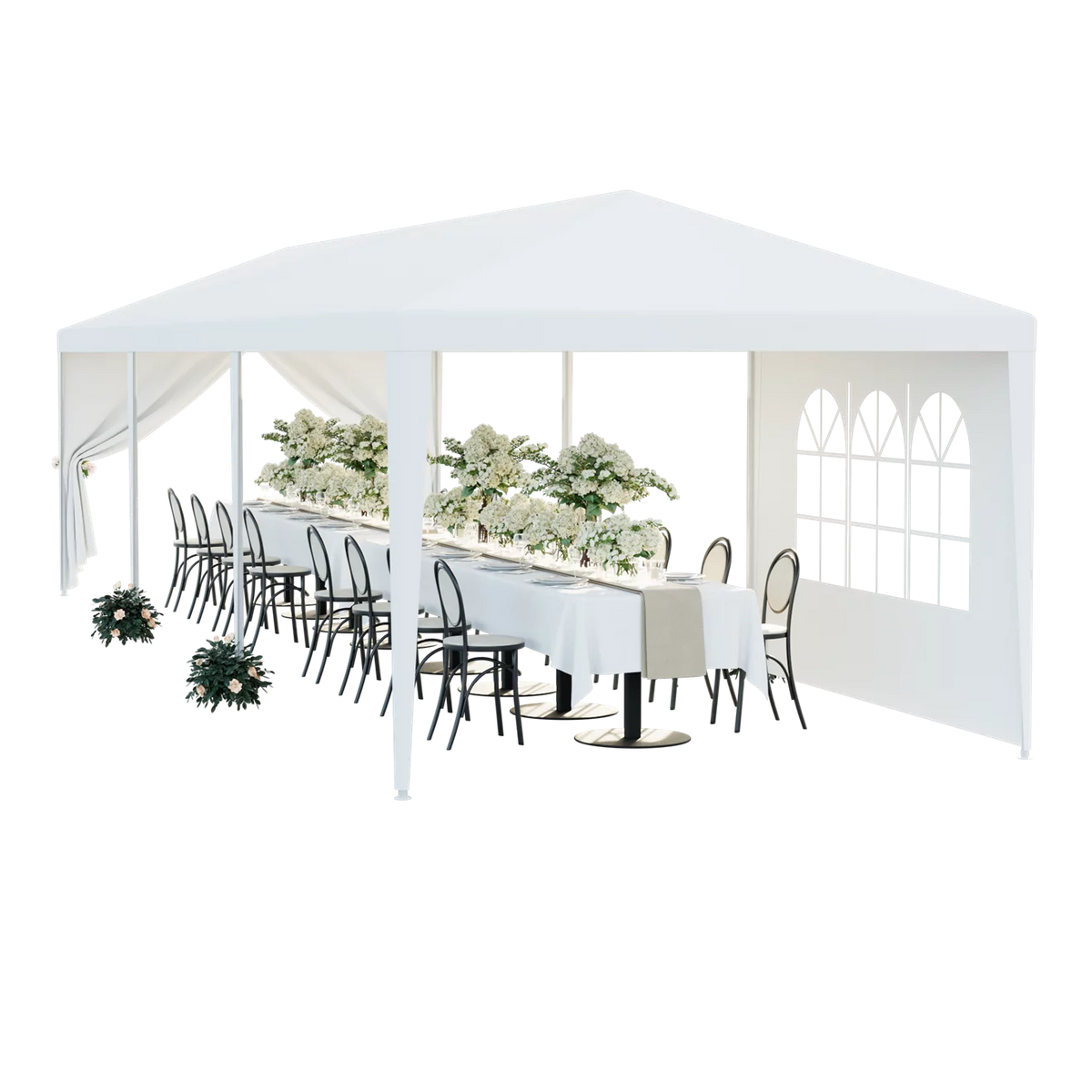 White 10 x 30' Canopy Tent L5532