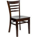 Ladder Back Walnut Wood Restaurant Chair C128