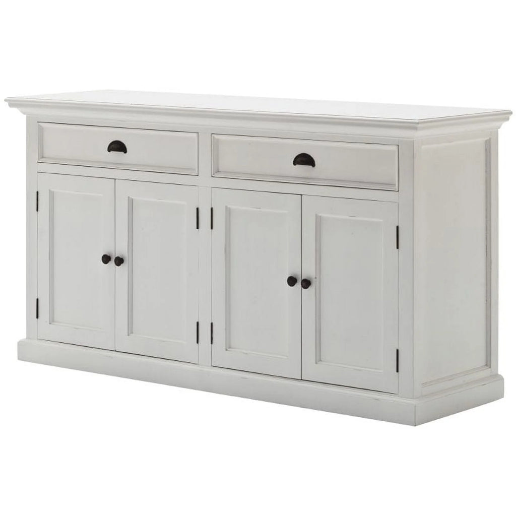 Storage Cabinet with Hutch in Pure White I98814