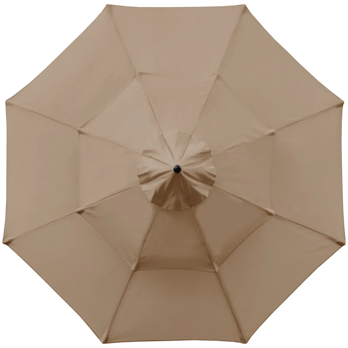 9ft Tan Patio Umbrella with Crank R55941